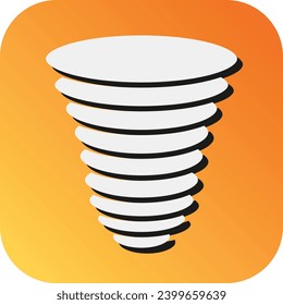 Windstorm Vector Glyph Gradient Background Icon For Personal And Commercial Use.
