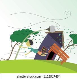 Windstorm Vector Illustration