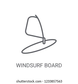 Windsurf Board icon. Trendy Windsurf Board logo concept on white background from Nautical collection. Suitable for use on web apps, mobile apps and print media.