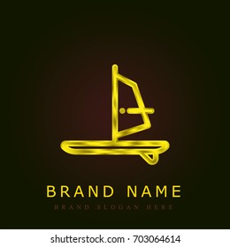 Windsurf golden metallic logo