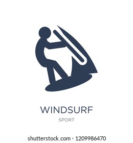Windsurf icon. Trendy flat vector Windsurf icon on white background from sport collection, vector illustration can be use for web and mobile, eps10