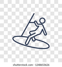 Windsurf icon. Trendy linear Windsurf logo concept on transparent background from Sport collection