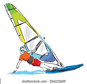 windsurf illustration