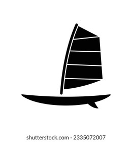 Windsurf sea icon design. isolated on white background. vector illustration