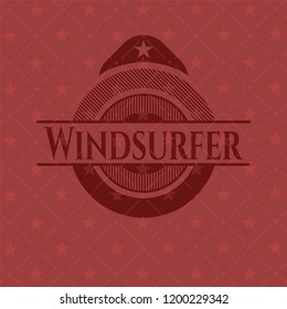 Windsurfer red emblem