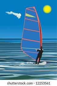 windsurfing