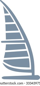 Windsurfing board icon