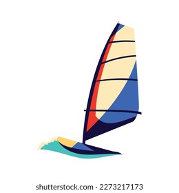 windsurfing board isolated icon design