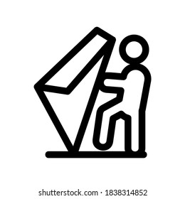 windsurfing icon or logo isolated sign symbol vector illustration - high quality black style vector icons
