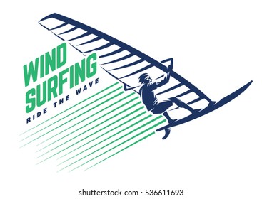 Windsurfing. Sport emblem