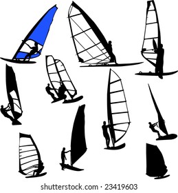 Windsurfing - Vector