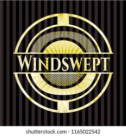 Windswept gold emblem
