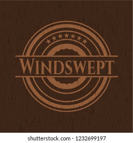 Windswept wood icon or emblem
