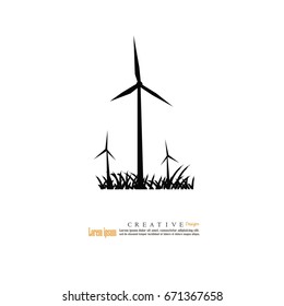 windturbine icon.vector illustration.