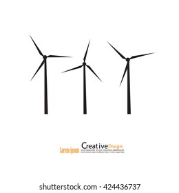 windturbine.windturbine icon.windmills for electric power production.