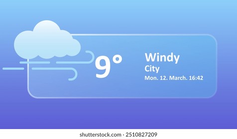 Windy 9 Degrees Celsius previsão do tempo, data, cidade localização. Nublado, nublado, frio, velocidade do vento, ar, temperatura de precipitação, pressão atmosférica, Fahrenheit, condições, índice UV. Glassmorfismo