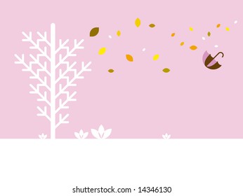 a windy autumn day
