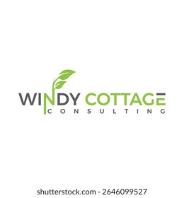 Windy Cottage Logo showcases a charming, rustic design with soft colors and a cozy cottage feel, ideal for homestay, farmhouse, or handmade product brands seeking a warm, inviting identity.
