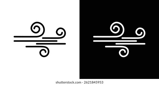 Windy icon concept stroke on white background