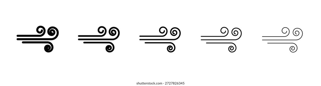 Windy icon for graphic designs. Icon vector design