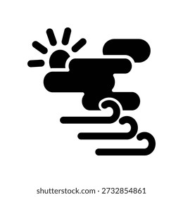 Windy icon illustration vector design template