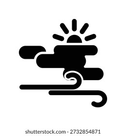 Windy icon illustration vector design template
