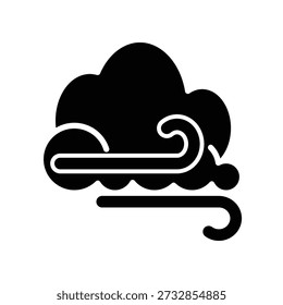 Modelo de design de vetor de ilustração de ícone ventoso