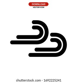 windy icon or logo isolated sign symbol vector illustration - high quality black style vector icons
