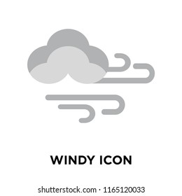 Windy icon vector isolated on white background, Windy transparent sign , weather symbols