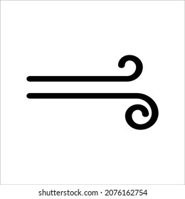 Icono de viento , símbolo del tiempo, Icono de meteorología ilustración vectorial.