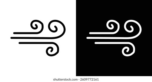 Windy icons vector set in stroke line style