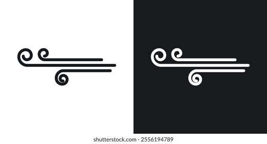 Windy linear icon set for app, and web design.
