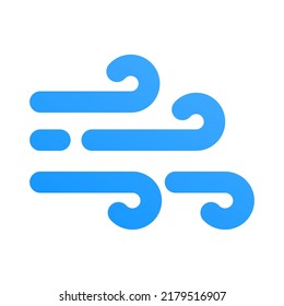 Windy Season with Flat Icon