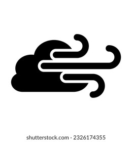 Windy Vector Glyph Icon For Personal And Commercial Use.

