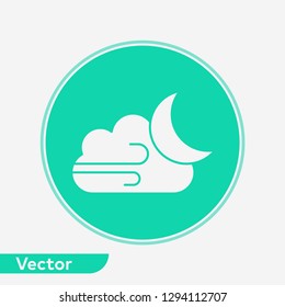 Windy vector icon sign symbol