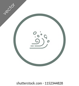 windy weather icon