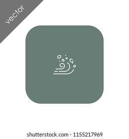 windy weather icon