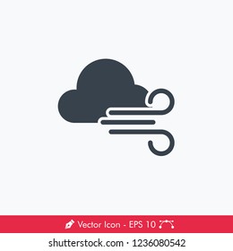 Windy Weather Icon / Vector