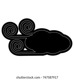 windy weather vector illustration