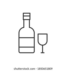 wine alcohol drink icon vector illustration
