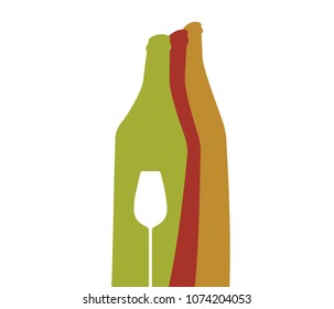 Wine background vector.Bottle of alcohol illustration.Design for wine.Glasses to alcohol.Alcohol vector background.Template for drink card. 