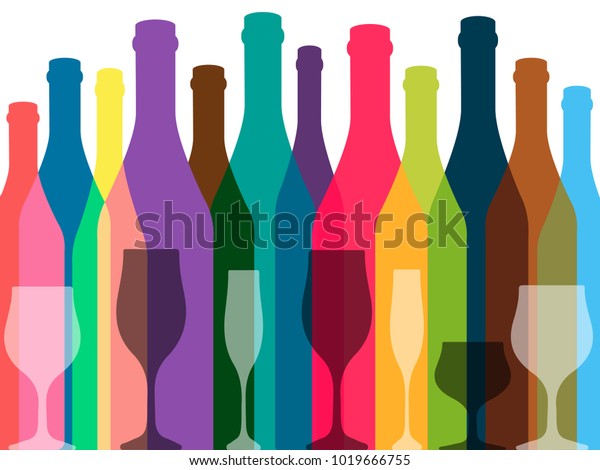 ワインの背景のベクター画像 アルコールのイラストのボトル ワインのデザイン グラスからアルコールへ アルコールのベクター画像の背景 ドリンクカード用のテンプレート のベクター画像素材 ロイヤリティフリー