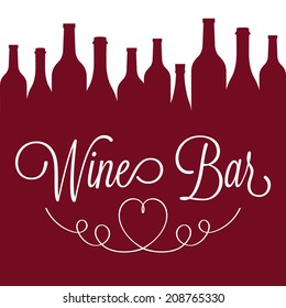 wine bar bottles