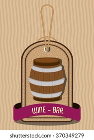 Wine and bar graphic