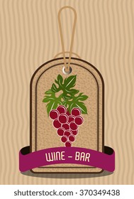 Wine and bar graphic