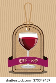 Wine and bar graphic