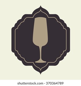 Wine and bar graphic