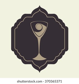 Wine and bar graphic