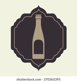 Wine and bar graphic