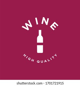 Wine and Bar Logo Design Vector